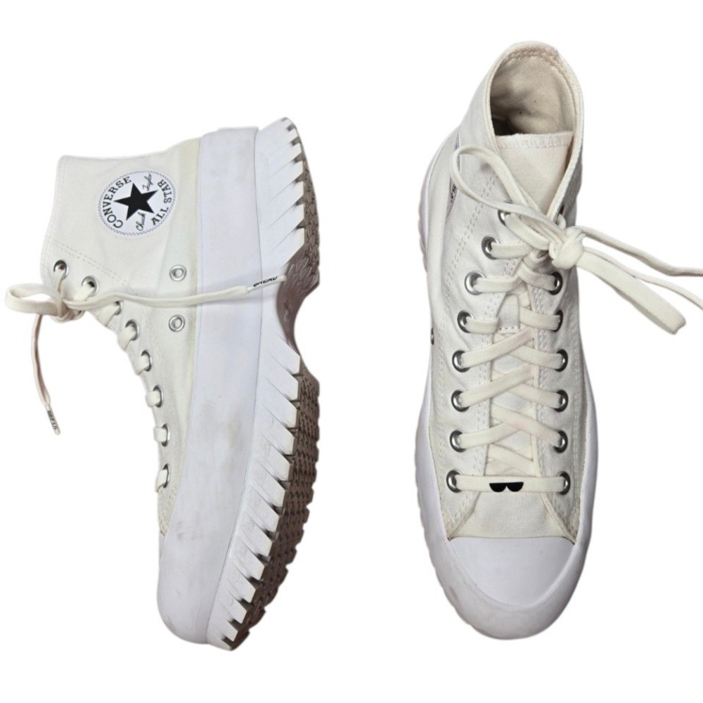 Converse Chuck Taylor All Star Lugged 2.0 High Top Platform Sneakers W9 White